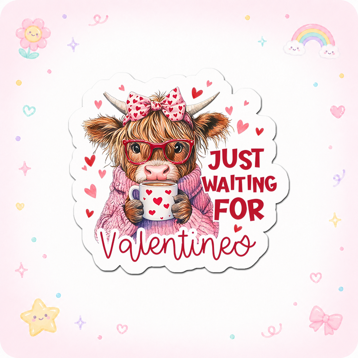 Valentine's Visionary Vibes Sticker - - Topperswap