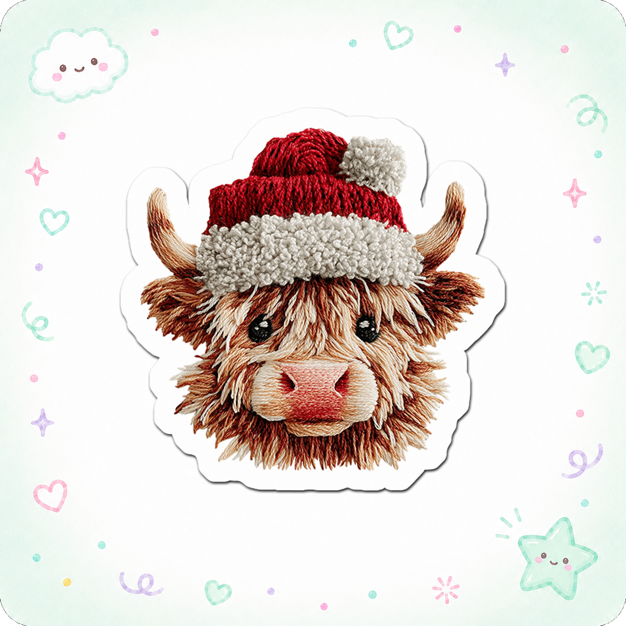 Festive Fur Boss Sticker - - Topperswap