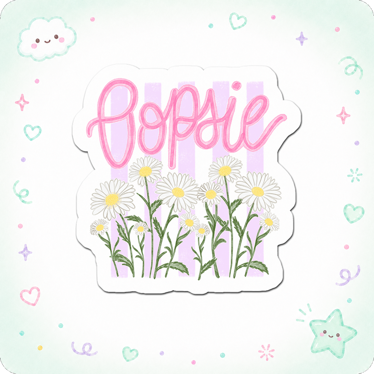 Daisy Daydream Diva Sticker - - Topperswap