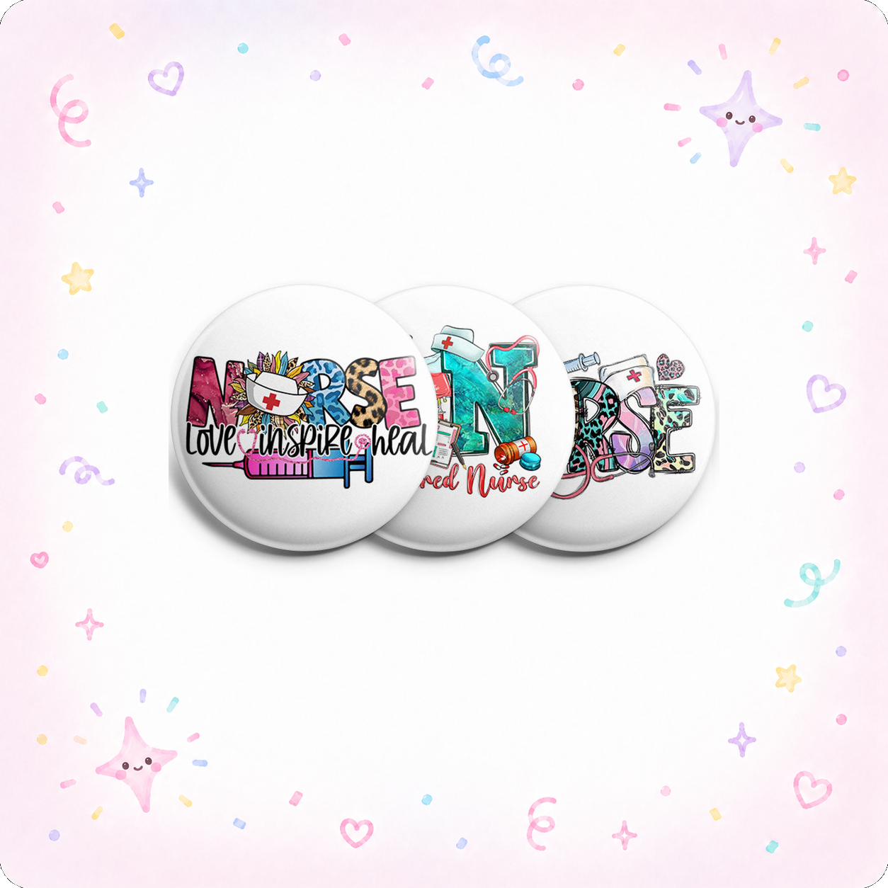 Vibrant Nurse 3-Pack (Save 5%) - - Topperswap