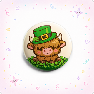 Highland Cow Leprechaun Hat 🍀🐮 Topper