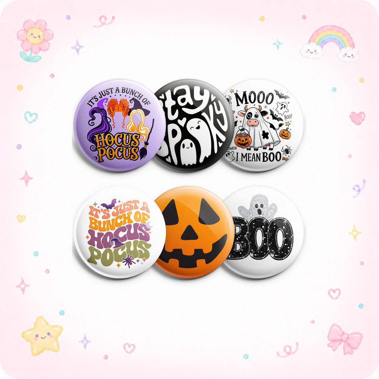 Boo-tiful Halloween Topper 6-Pack (Save 15%) - - Topperswap