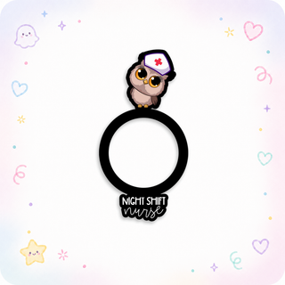 Night Shift Nurse Owl Swapfinity Swapper Frame