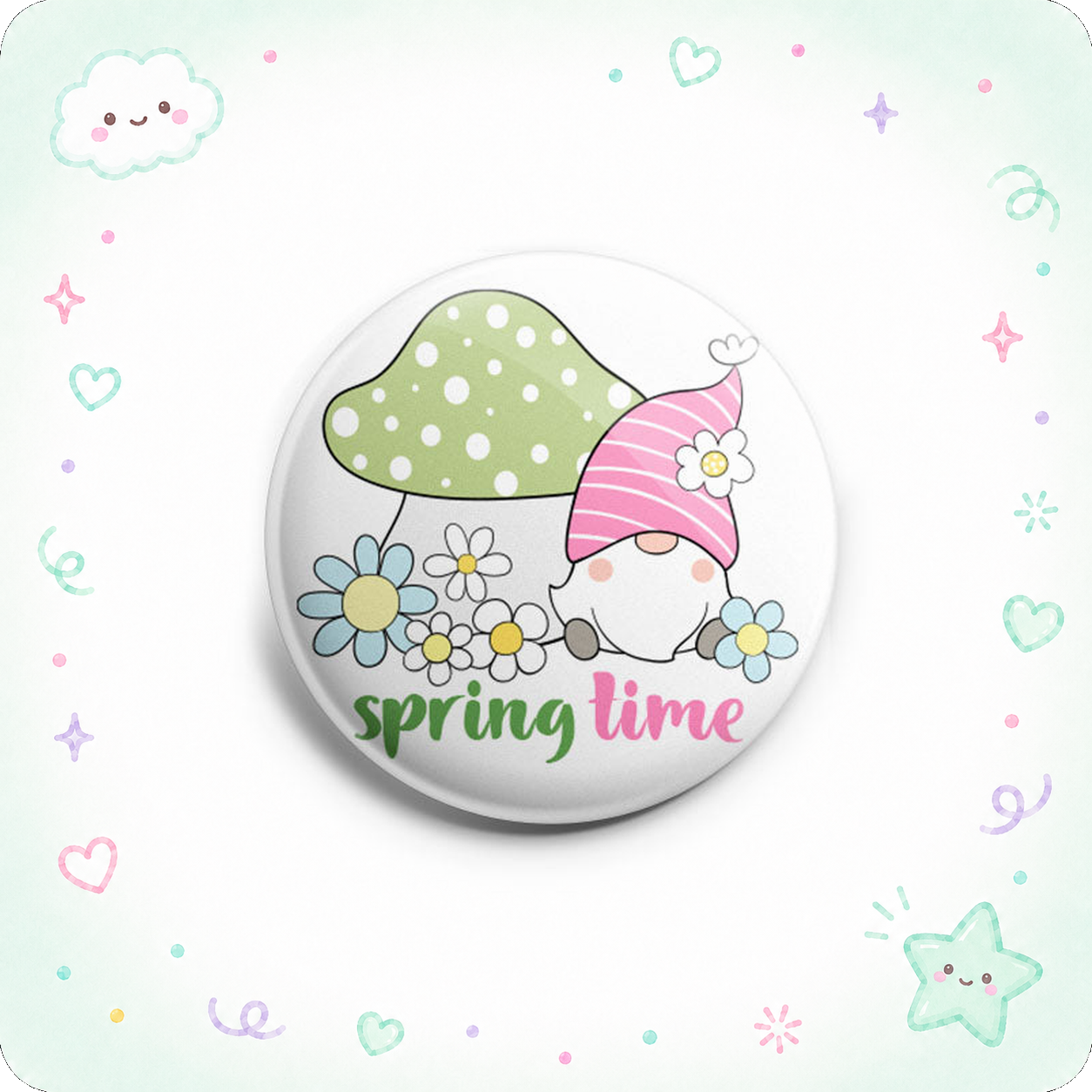Spring Time Gnome Topper - - Topperswap