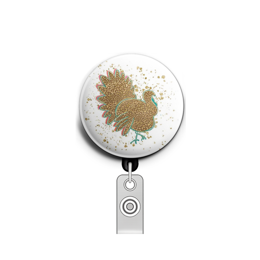 Gobble Glitter Swapfinity Retractable ID Badge Reel - - Topperswap