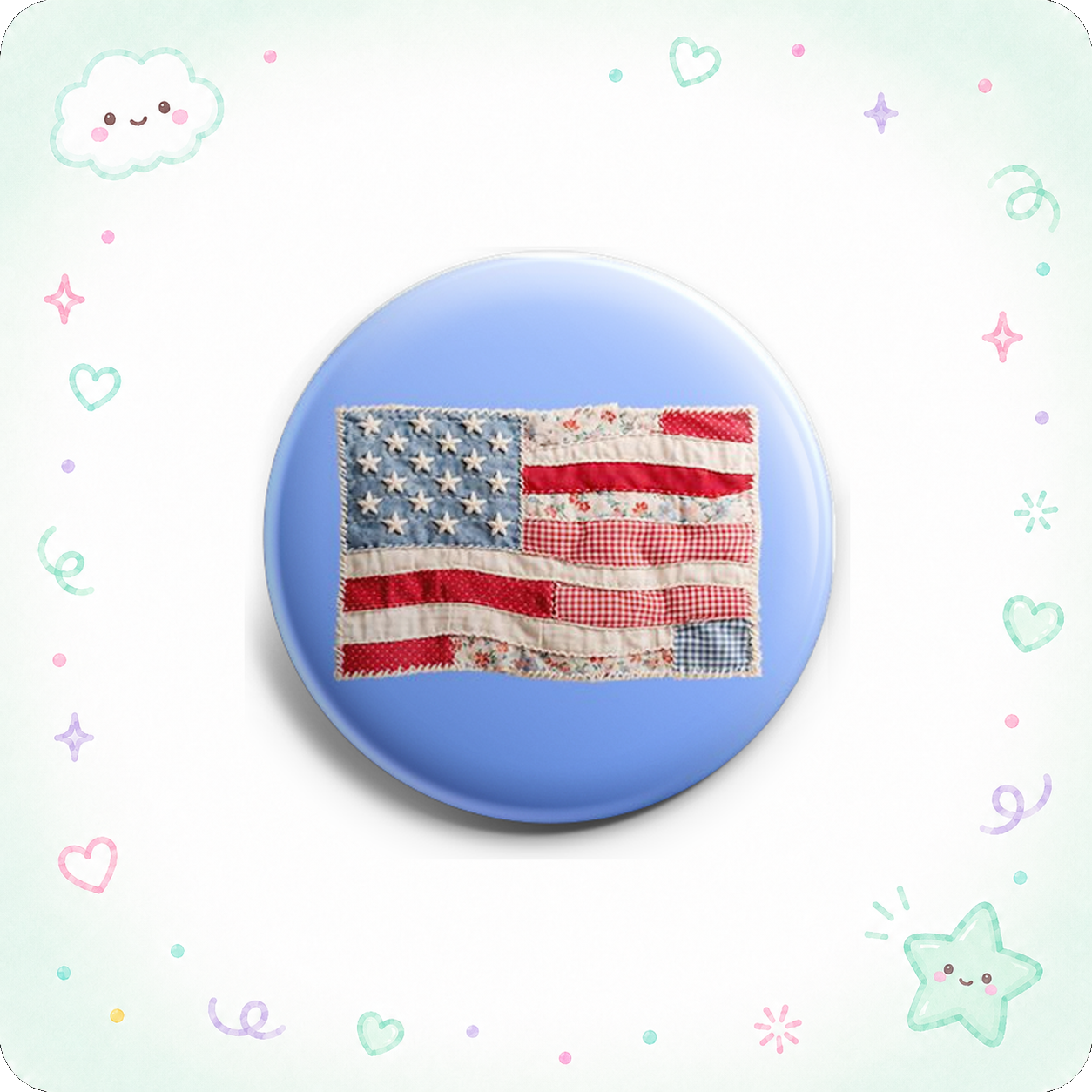 Patchwork Patriot Topper - - Topperswap