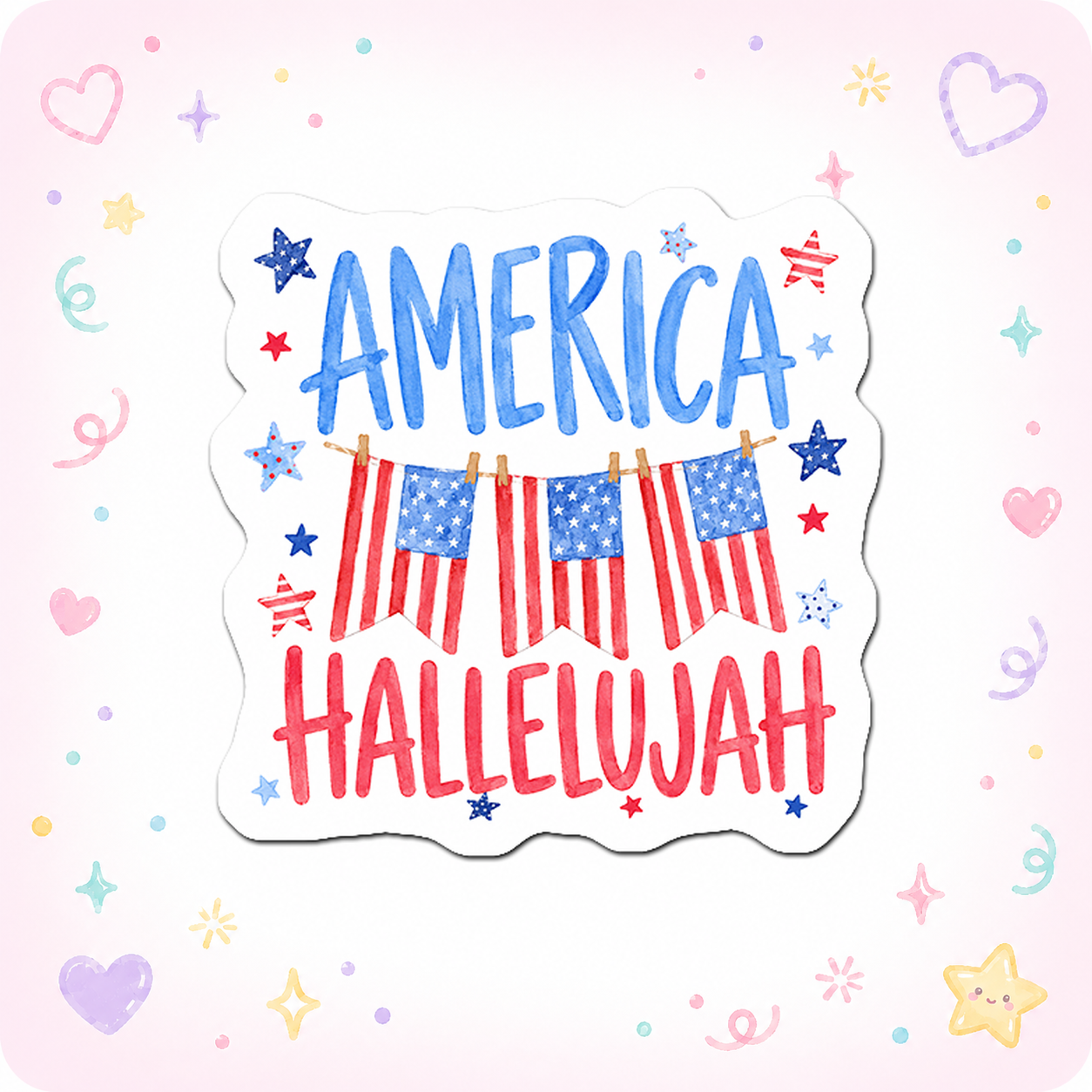 Patriotic Party Legend Sticker - - Topperswap