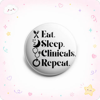 Eat Sleep Repeat Topper