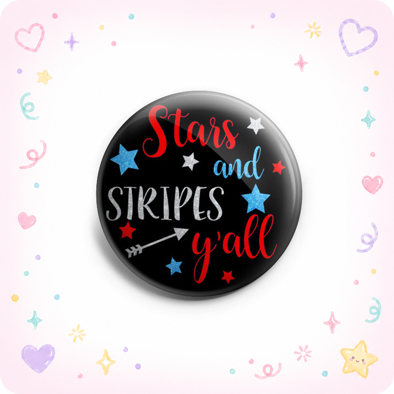 Stars and Stripes Y'all Topper - Vault - - Topperswap