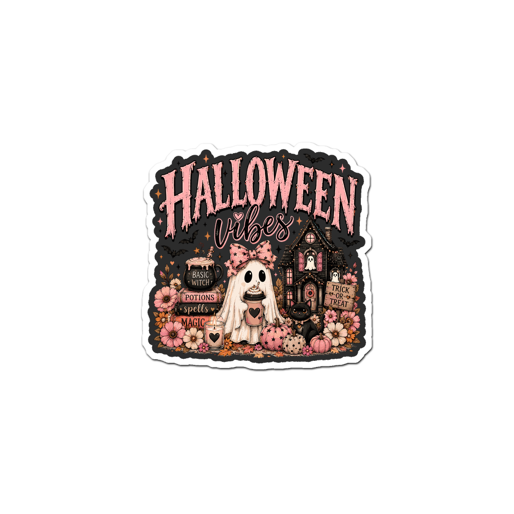 Spooky Vibes Witch Sticker