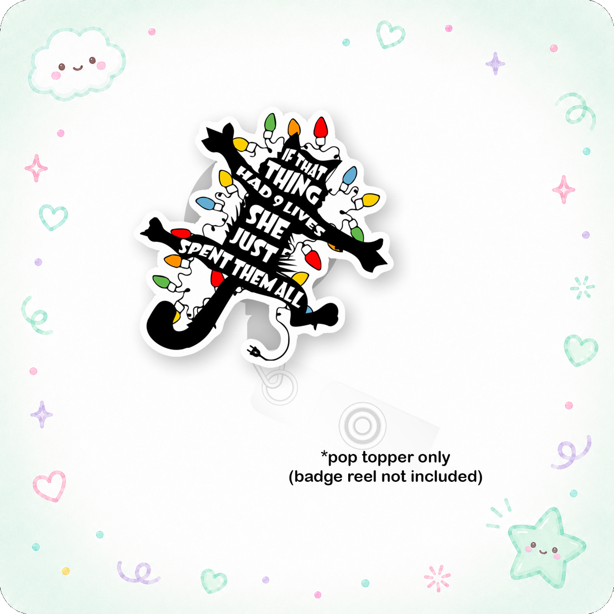 Christmas Cat Chaos Topper Pop Topper - - Topperswap