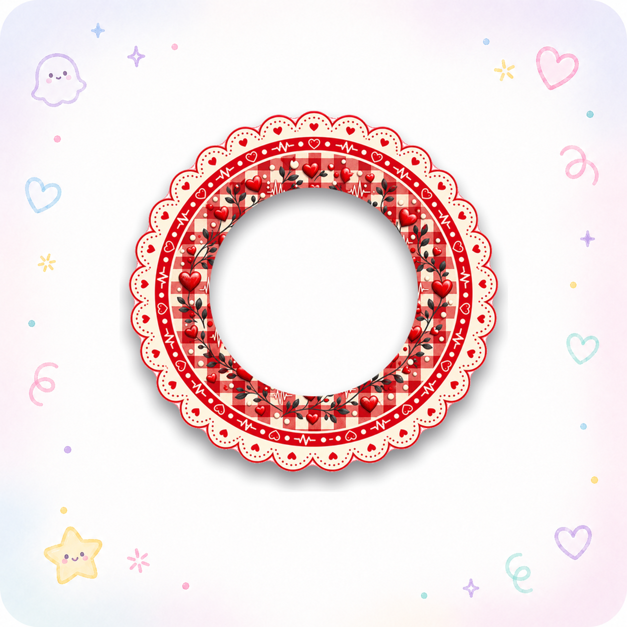 Matching Frame — Afib EKG Quit Fibbin' - - Topperswap