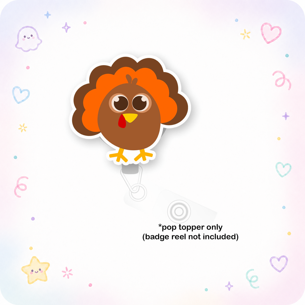 Turkey Time Cutie Pop Topper - - Topperswap