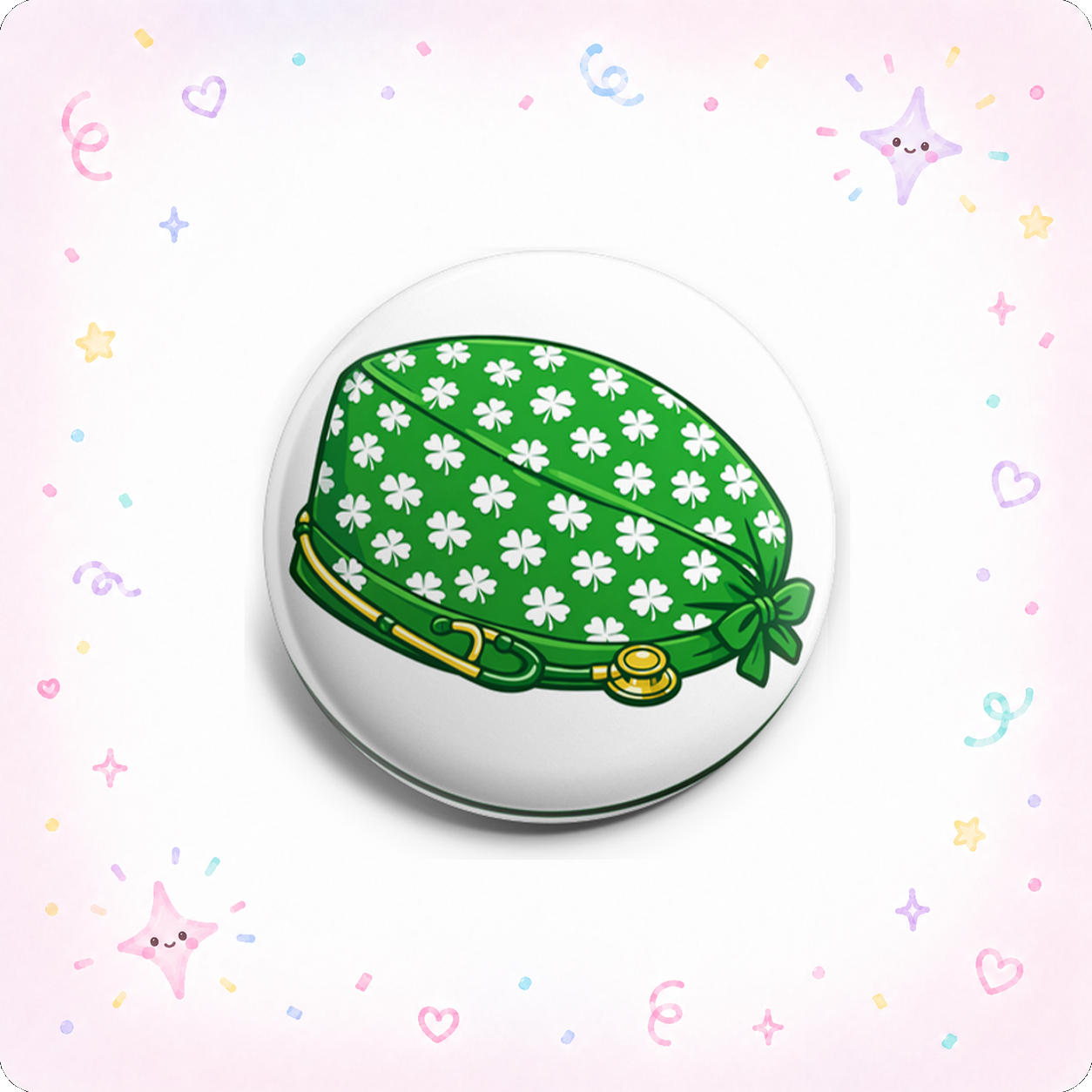 Shamrock Scrub Cap Topper - - Topperswap