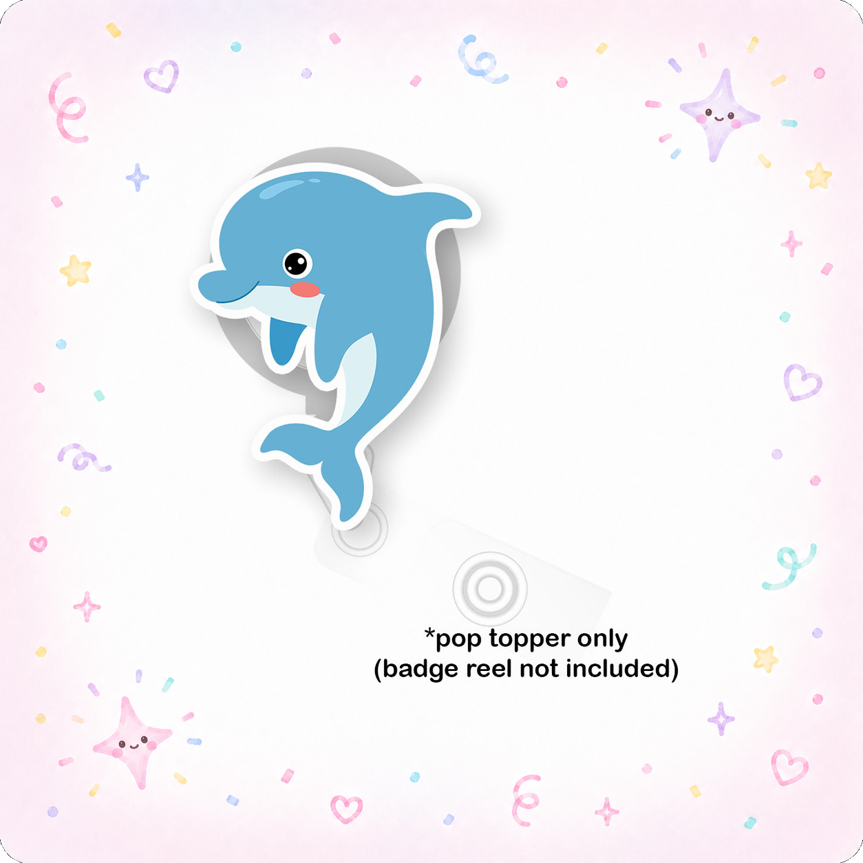 Dapper Dolphin Pop Topper - - Topperswap