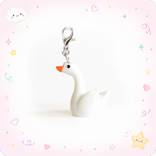 Graceful Goose Charm Badge Reel Add-on