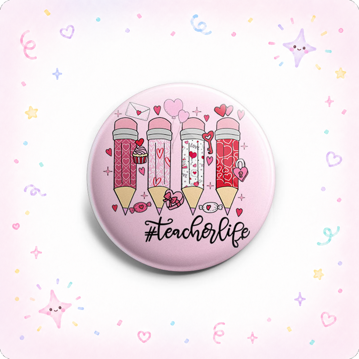 #Teacherlife Valentine Topper - - Topperswap