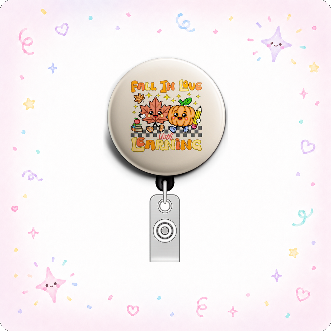 Autumn Learning Swapfinity Retractable ID Badge Reel - - Topperswap