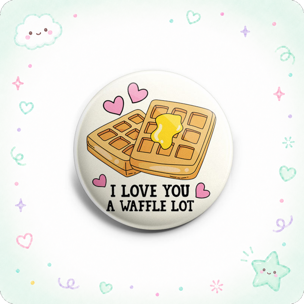 I Love You a Waffle Lot Topper - - Topperswap