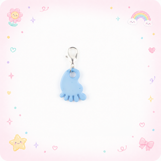 Blue Baby Foot Charm Swapfinity Badge Reel Add-on