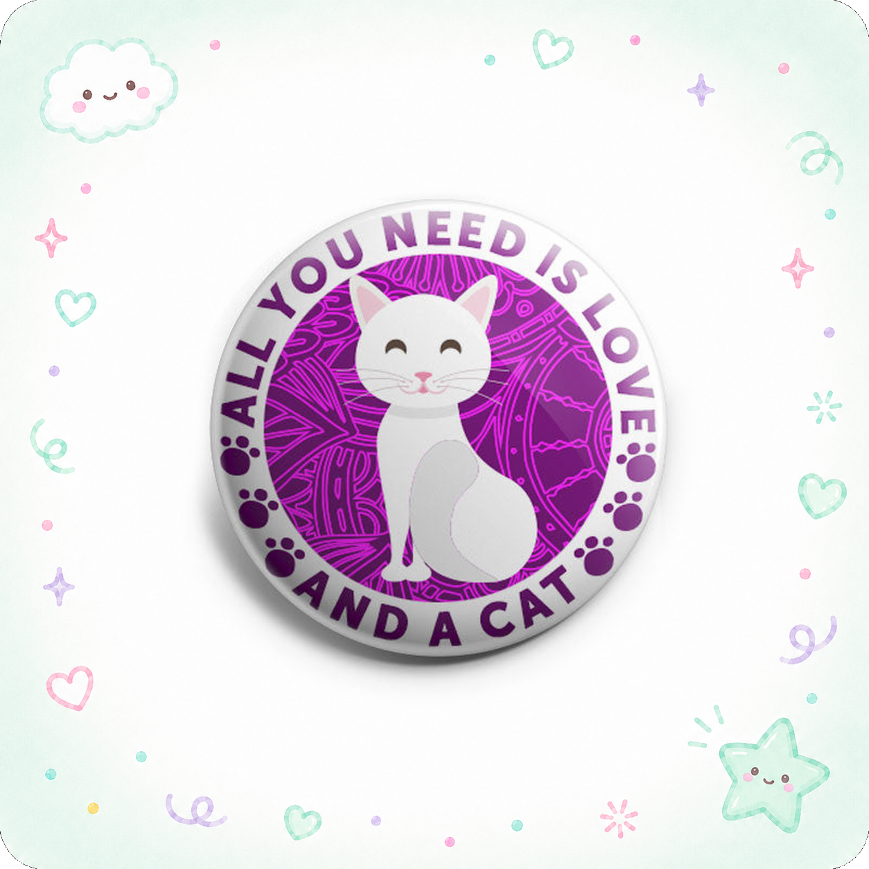 All You Need Is Love And A Cat Topper - - Topperswap