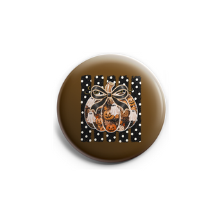 Polka Dot Pumpkin Bow Topper