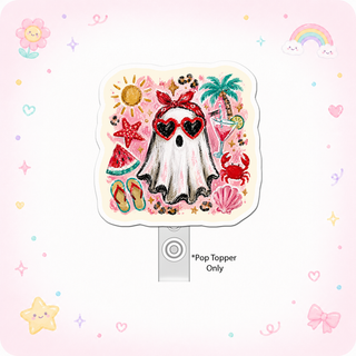 Tropical Ghost Getaway Pop Topper