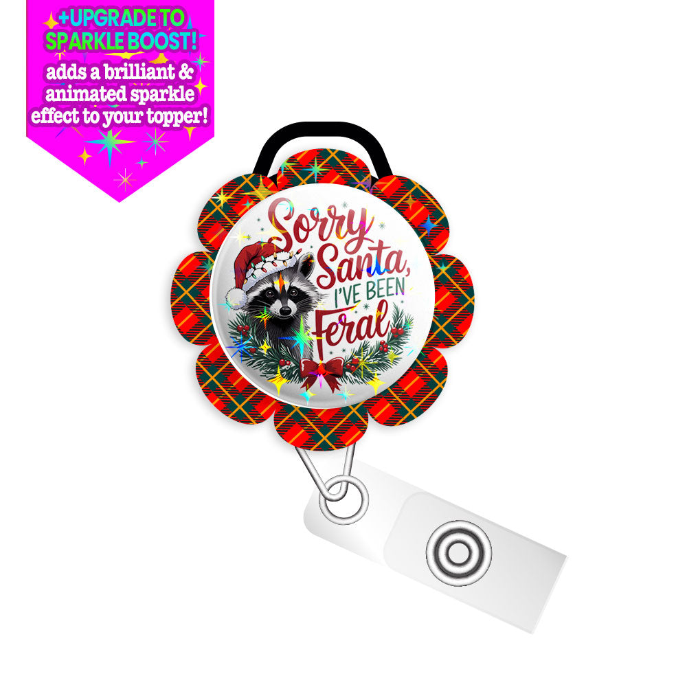 Feral Festivities Swapfinity Retractable ID Badge Reel Bundle - Slide Clip / Black / Make it Sparkle - Topperswap