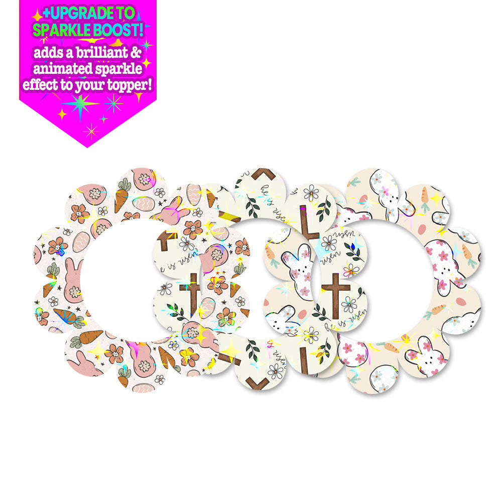 Artistic Easter Petals Swapfinity Swapper Frame 3-Pack - Make Them Sparkle - Topperswap