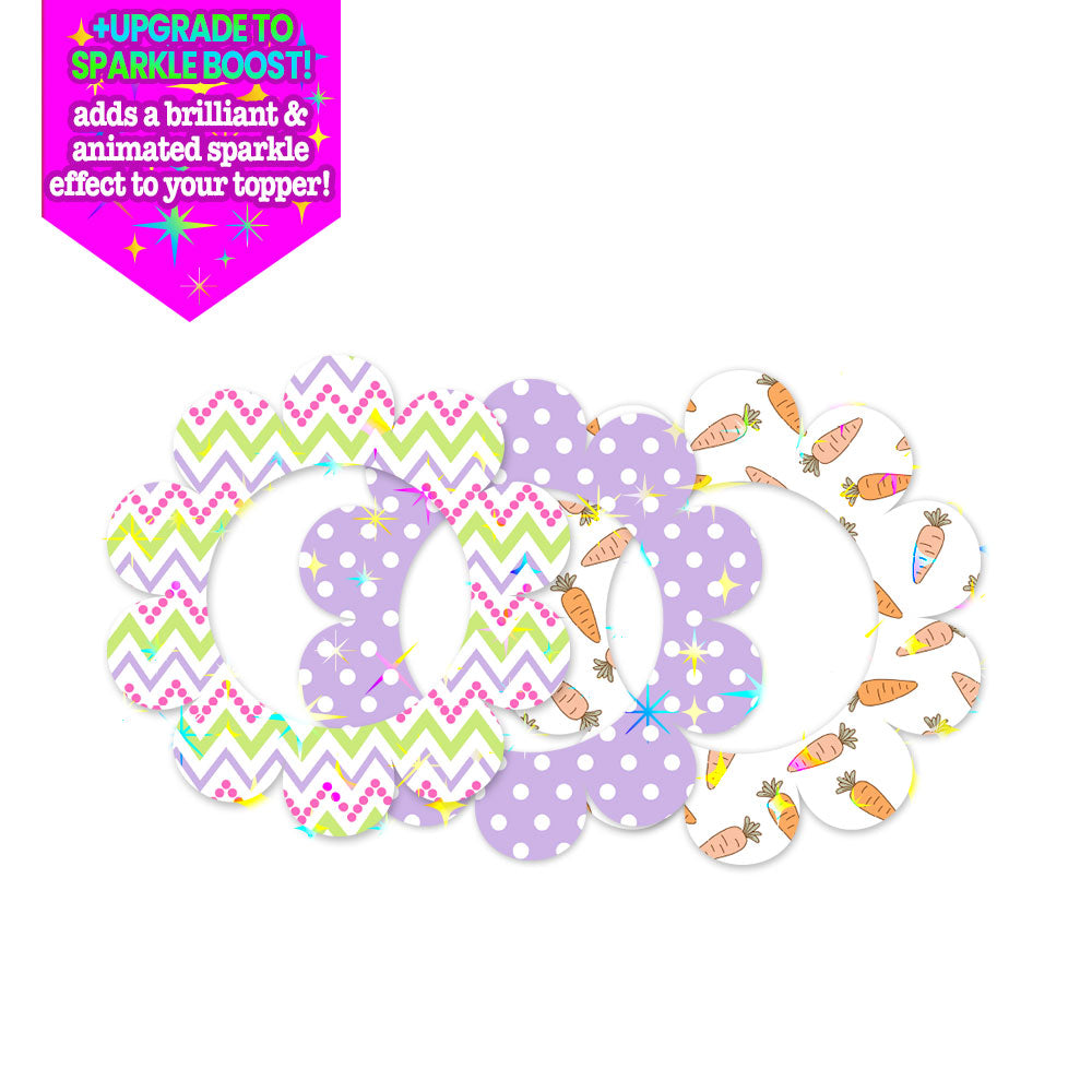 Vibrant Easter Pattern Swapper Swapfinity Swapper Frame 3-Pack - Make Them Sparkle - Topperswap