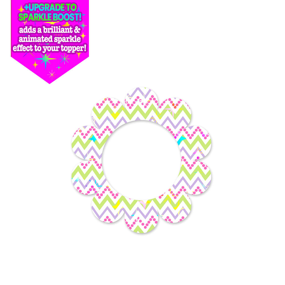 Zig Zag Easter Egg Swapper - Make it Sparkle - Topperswap