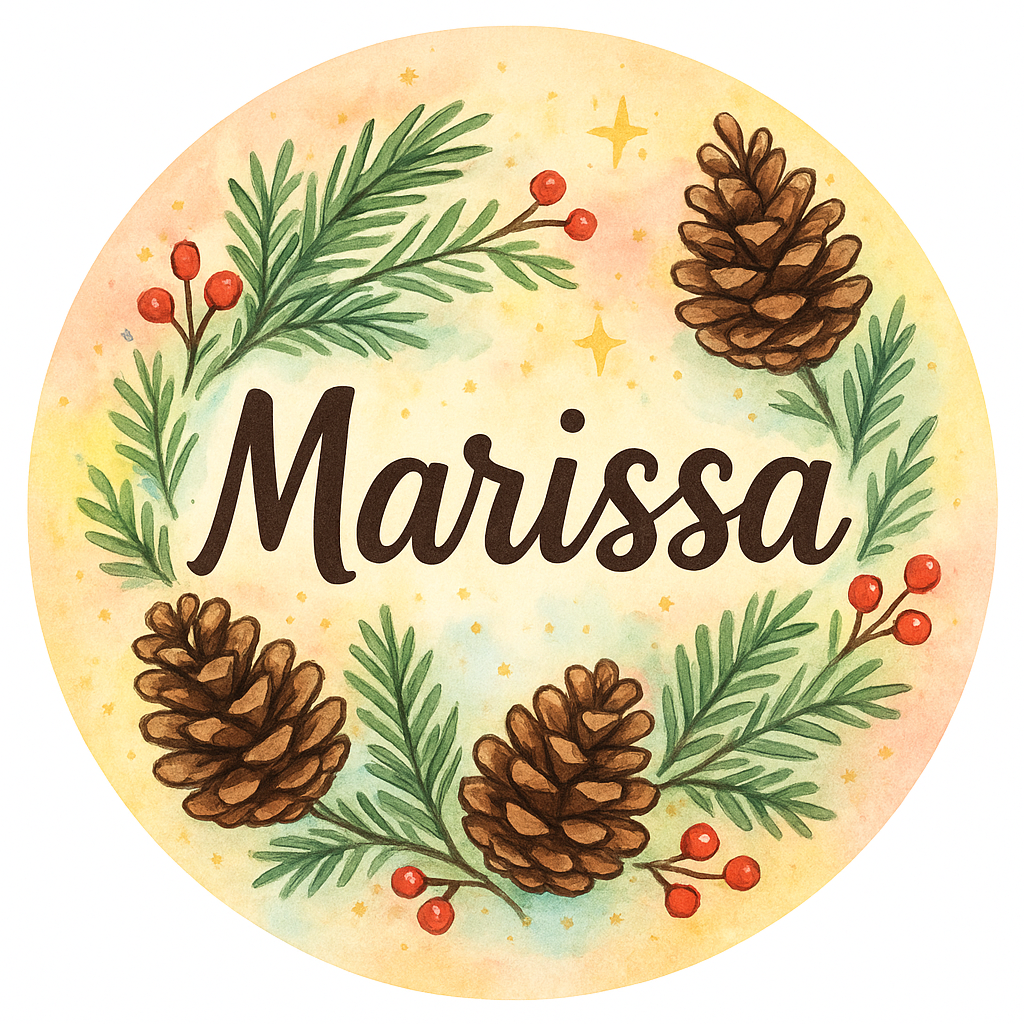 A personalized design prominently featuring the name "Mariss…