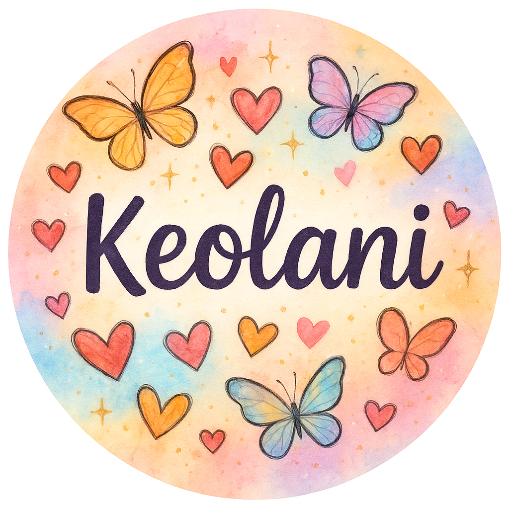 A personalized design prominently featuring the name "Keolan…