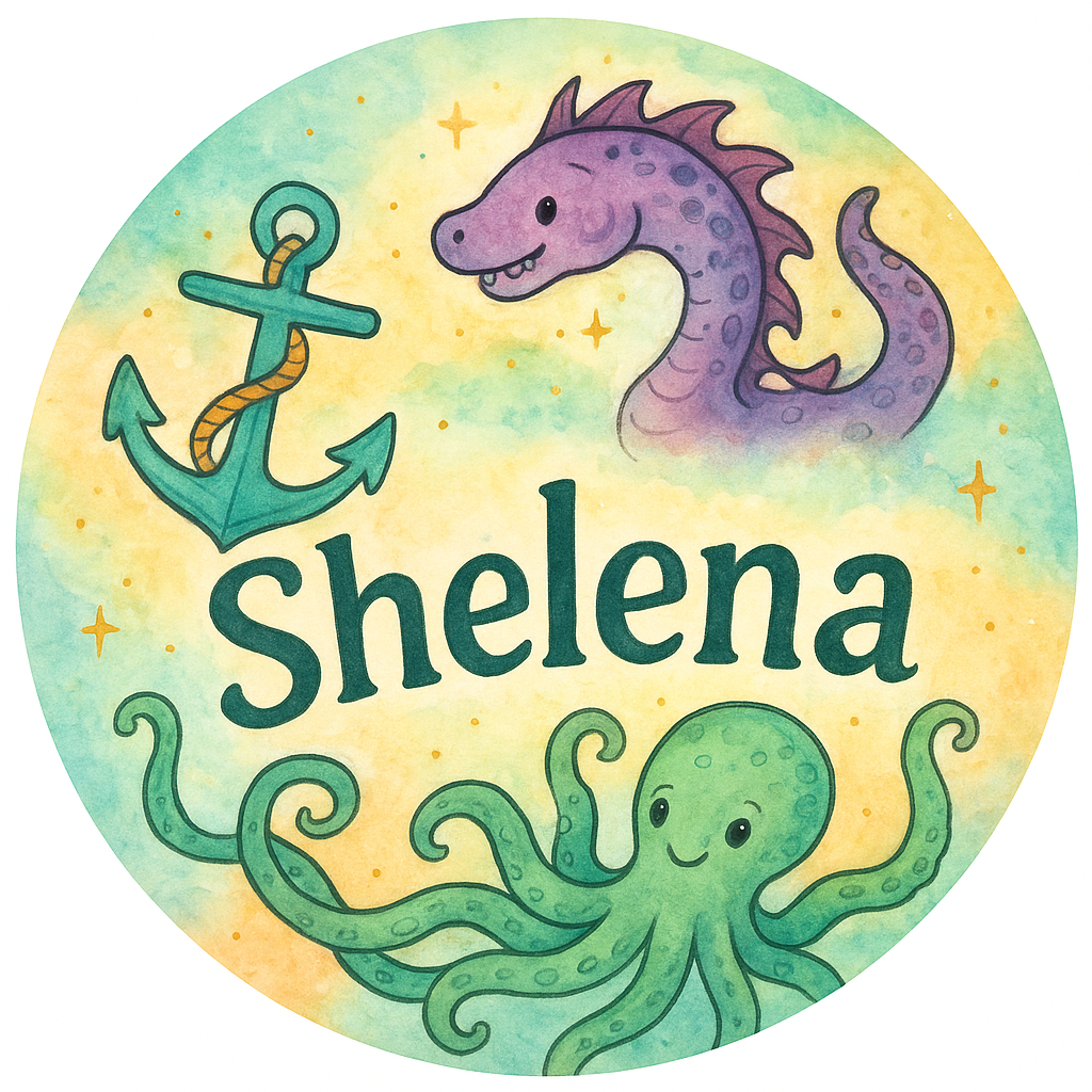 A personalized design prominently featuring the name "Shelen…