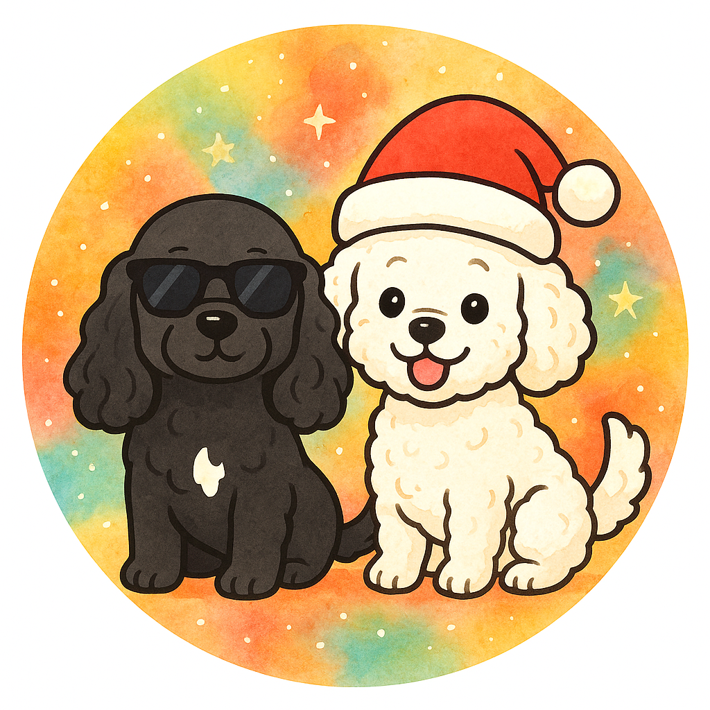 Gizmo is ready for Christmas.