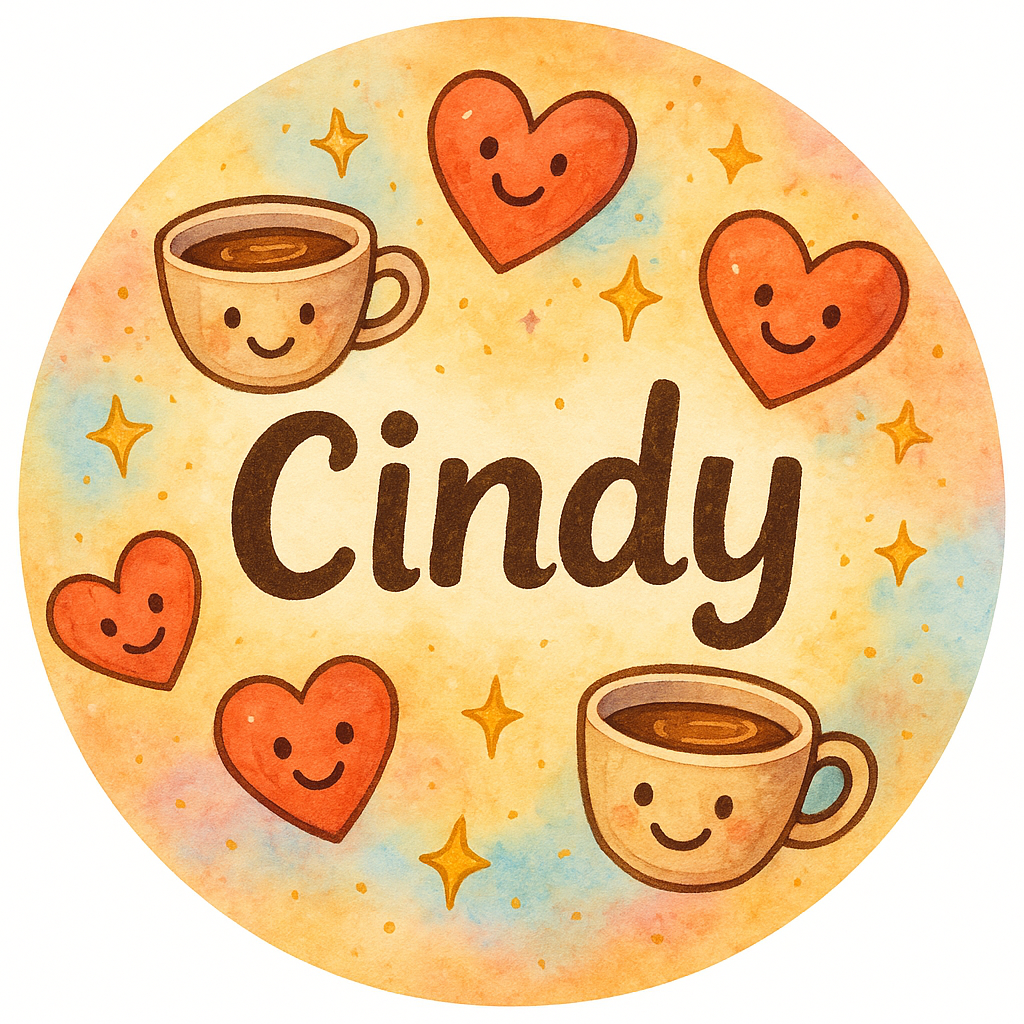 A personalized design prominently featuring the name "Cindy"…