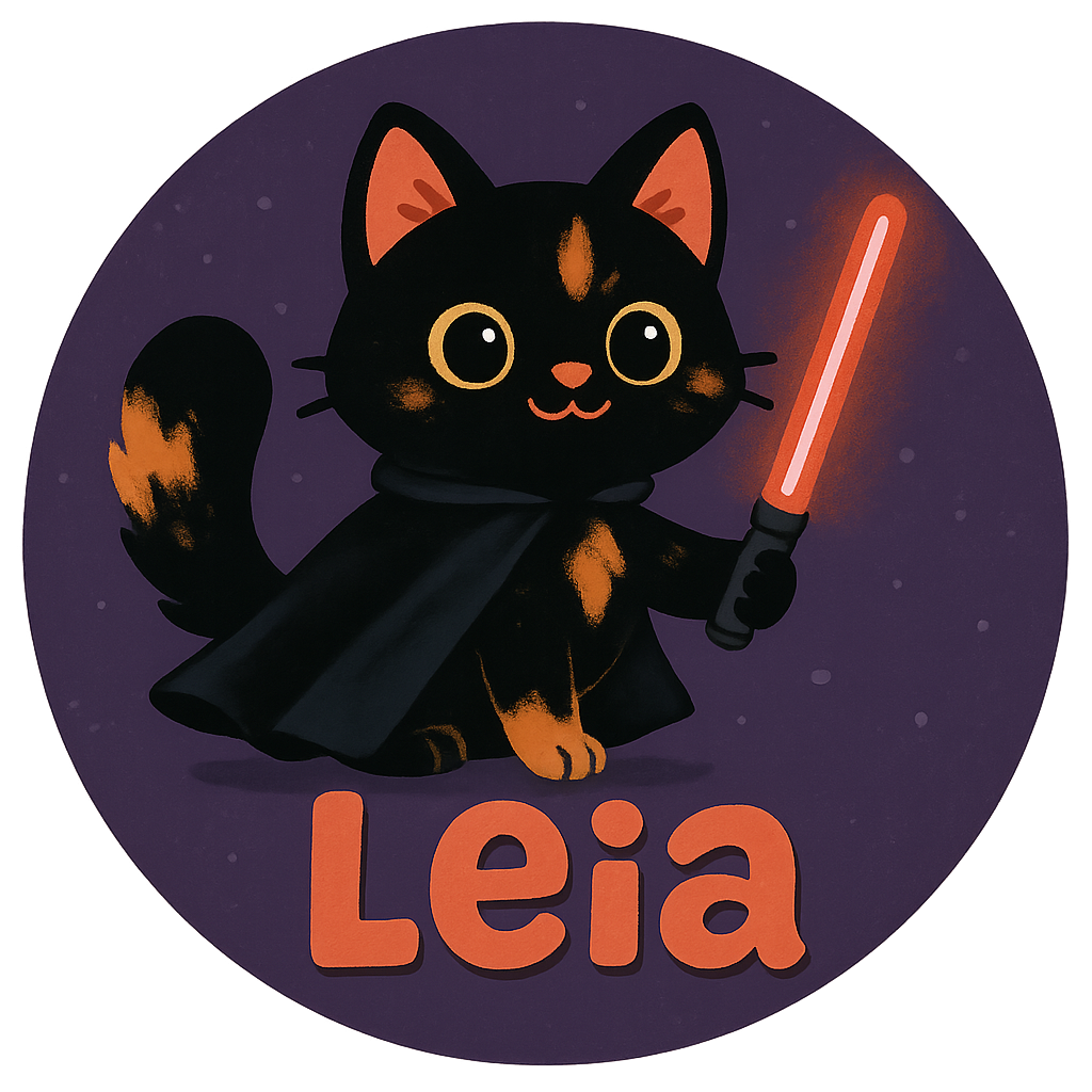 My pet as a mysterious cosmic villain wearing a shiny black…