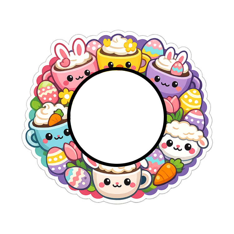 Swapper Frame - Easter Retro-Groovy - - Topperswap