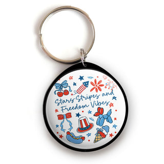 Stars, Stripes & Freedom Vibes Keychain