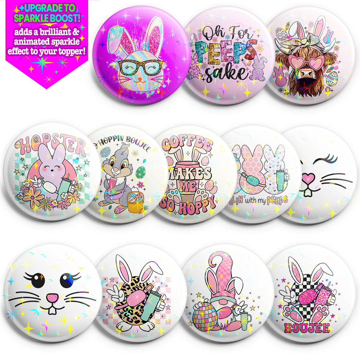 Ultimate Easter Extravaganza Topper 12-Pack - Make Them Sparkle - Topperswap