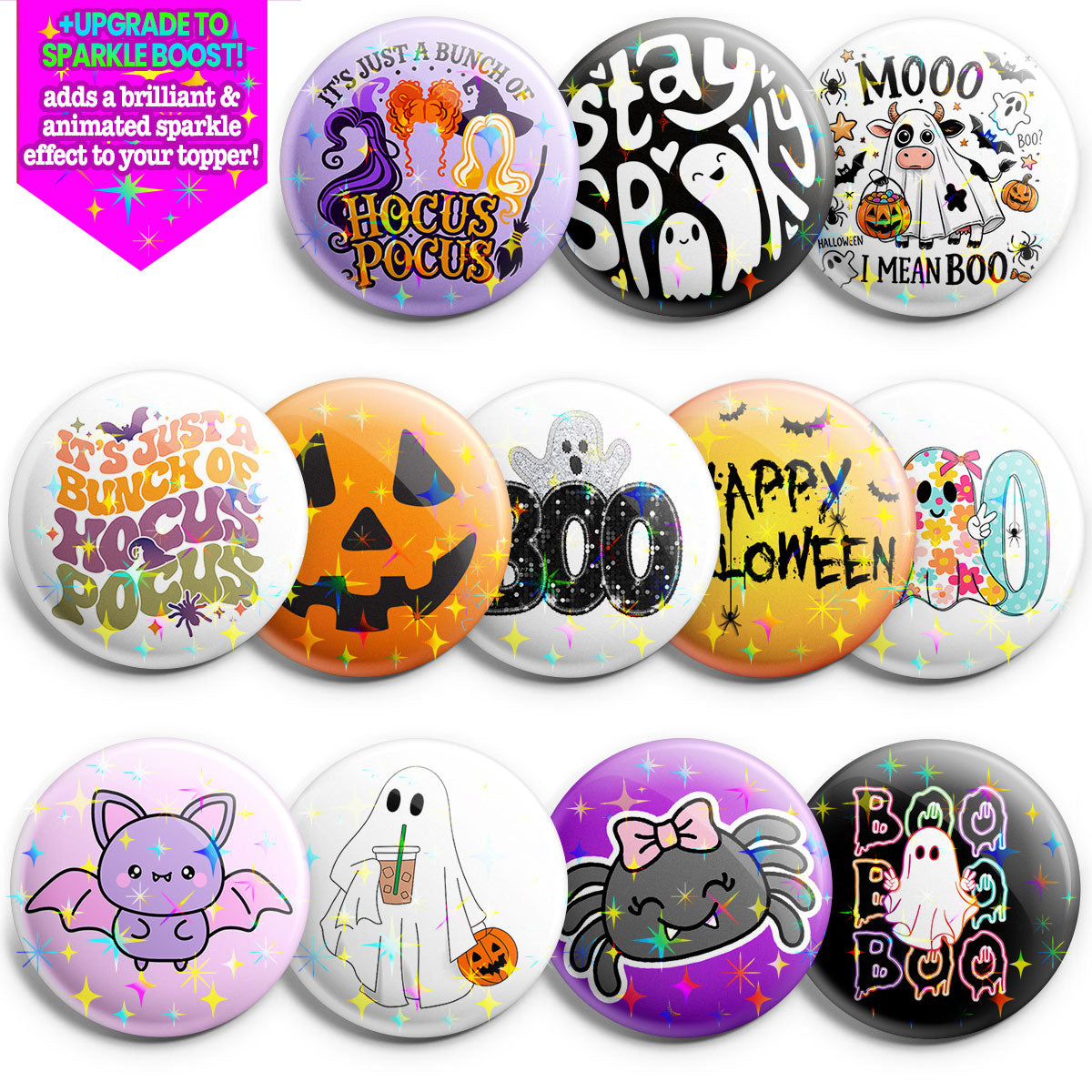 Ultimate Spooky Halloween Topper 12-Pack (Save 20%) - - Topperswap