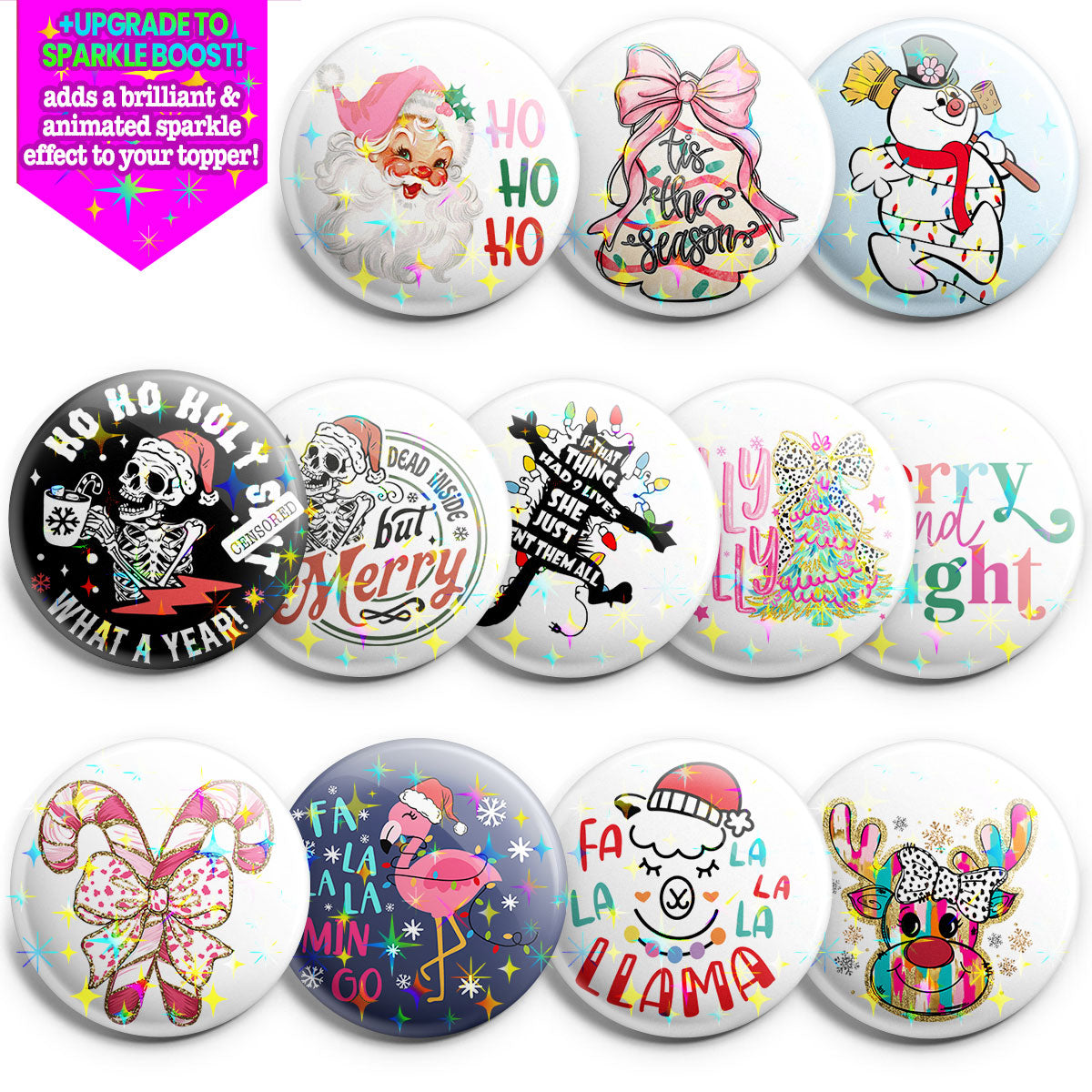 Holly Jolly Topper 12-Pack (Save 20%) - - Topperswap