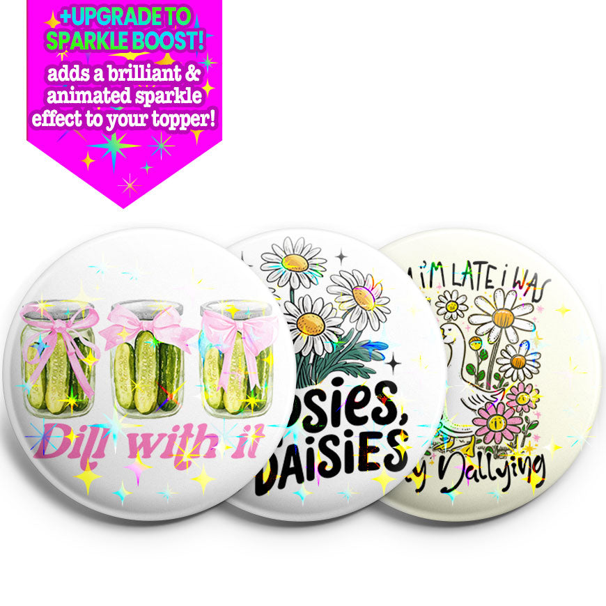 Garden Giggles Topper 3-Pack (Save 5%) - - Topperswap
