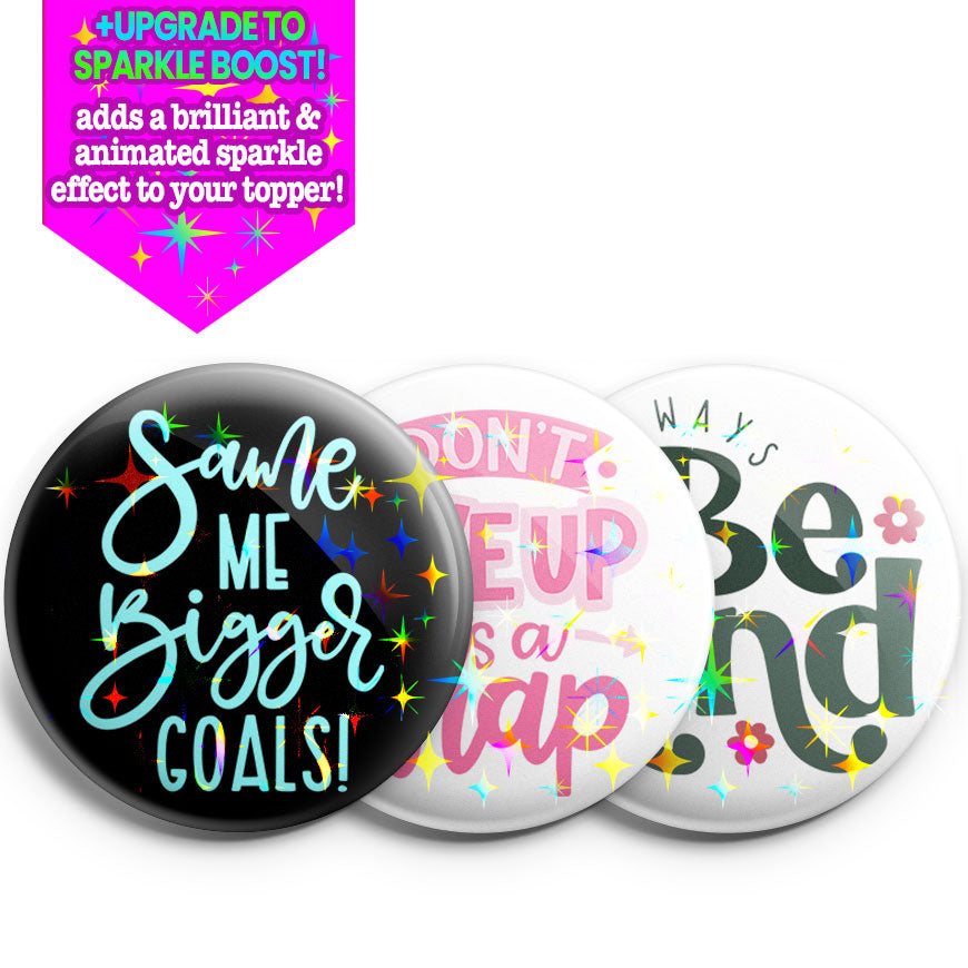 Aspire & Achieve Topper 3-Pack (Save 5%) - Make it Sparkle - Topperswap