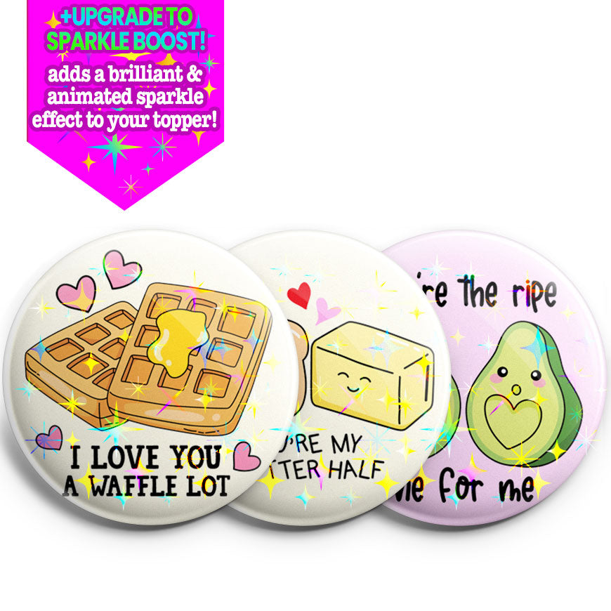 Breakfast in Love Topper 3-Pack (Save 5%) - - Topperswap