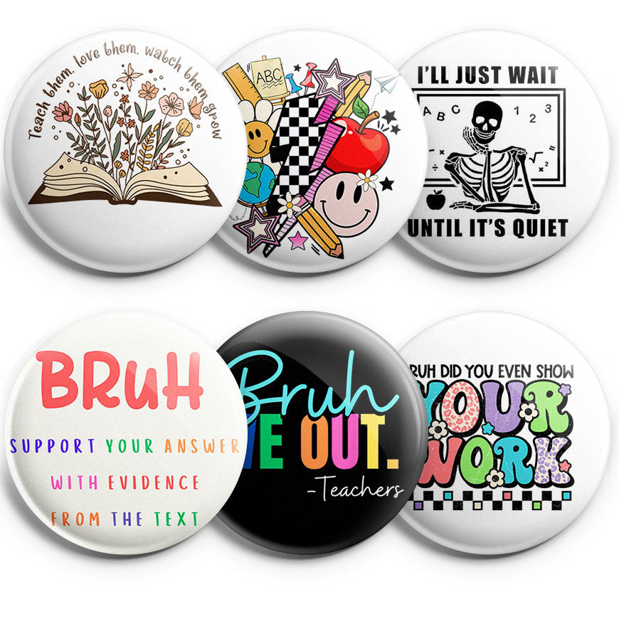 Teacher Bruh 6-Pack (Save 15%) - - Topperswap
