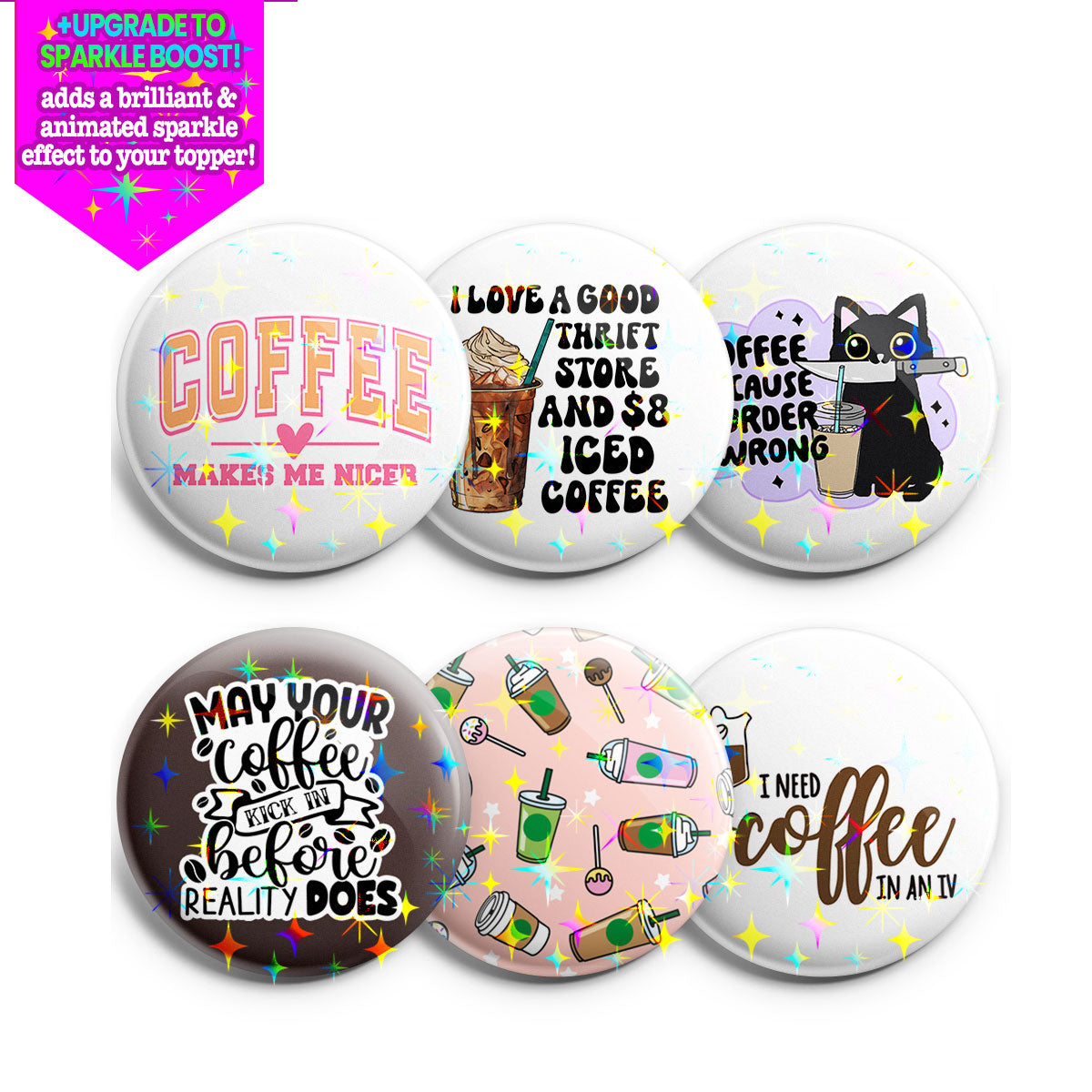 Brew-tiful Mornings Topper 6-Pack (Save 15%) - Make Them Sparkle - Topperswap