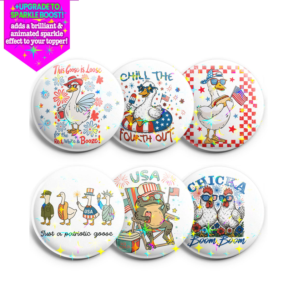 Party Animal Parade Topper 6-Pack (Save 15%) - - Topperswap