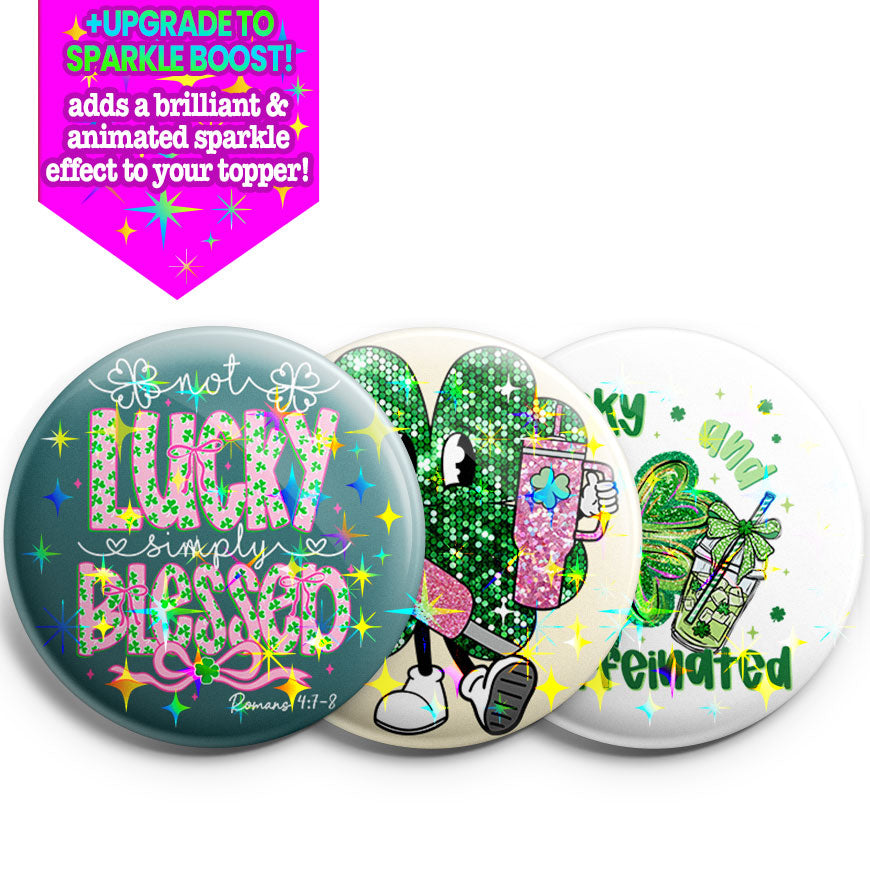 Glitter & Blessings Topper 3-Pack (Save 5%) - - Topperswap
