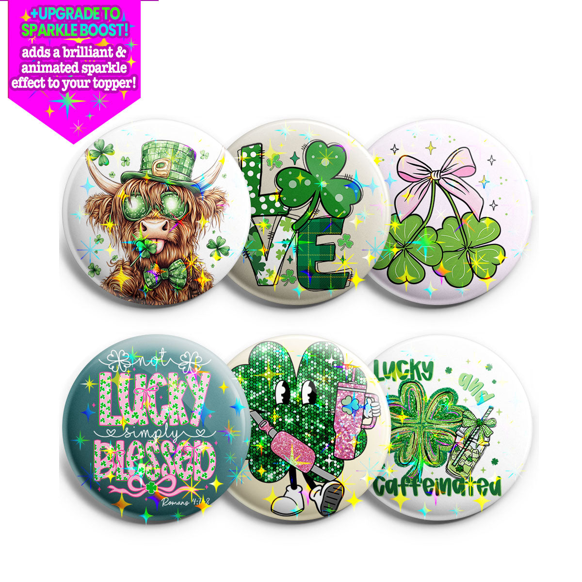 Clover & Charm Topper 6-Pack (Save 15%) - - Topperswap